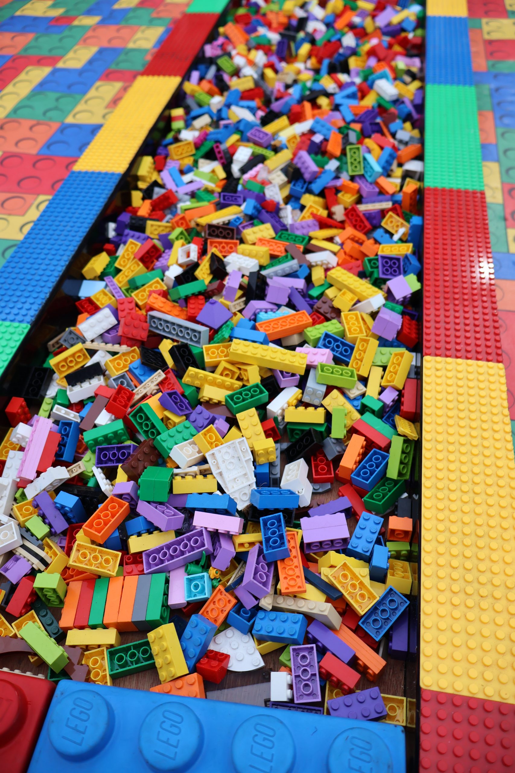 Brick walk for challenges filled with LEGO our legowalk challenge